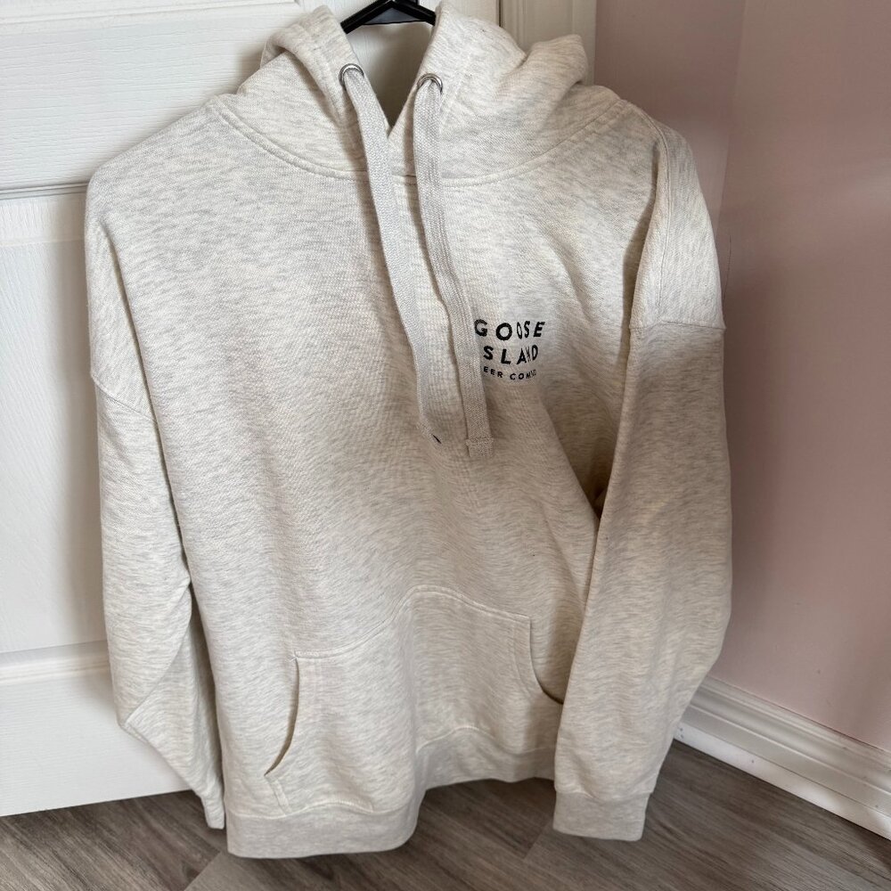 Goose Island Mens XL Hoodie Off White